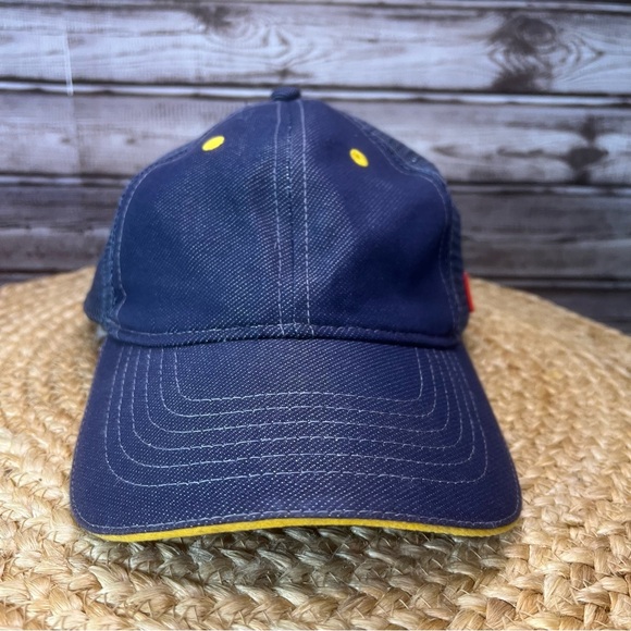 McDonalds Crew Hat Employee Work Fast Food Patch Logo Snapback Mesh Baseball Cap - Picture 3 of 8